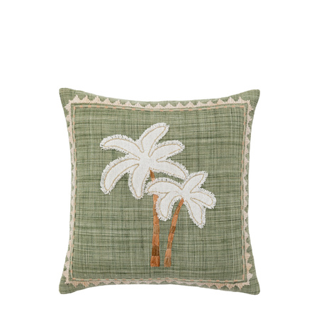 Nohea Emb Palm Tree Cush Sage 450x450mm