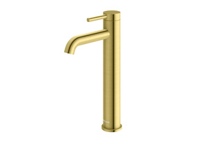 Axel Brushed Gold bateria umywalkowa – wysoka