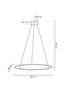 MOOSEE lampa wisząca RING SLIM 80 złota