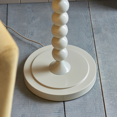 Higgledy Floor Lamp Base Gloss Almond White Paint