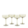 Coupe Glass Smokey Green (4pk) 113x113x150mm