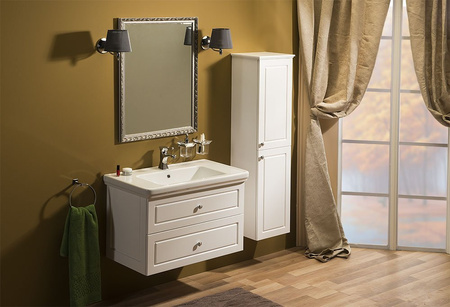 VIOLETA szafka umywalkowa 83x52x46cm, biały półpołysk