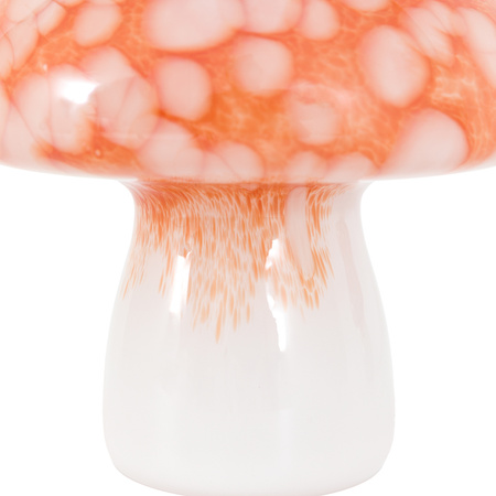 Confetti Glass Mushrooms Set of 2 Burnt Orange