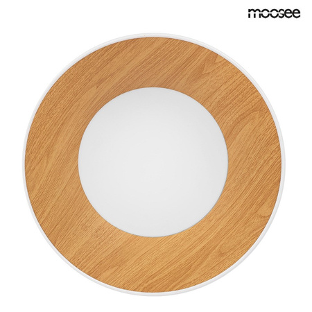 MOOSEE lampa sufitowa TOLLA biała / naturalna