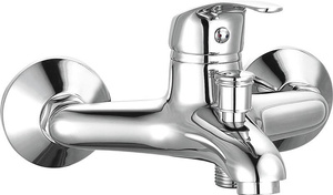 AQUALINE 35 bateria wannowa ścienna, chrom