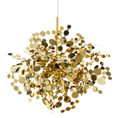 Lampa wisząca MONETTI 40 cm -  złota, dekoracyjna