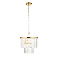 Conaston 4 Pendant Light Brushed Aged Brass