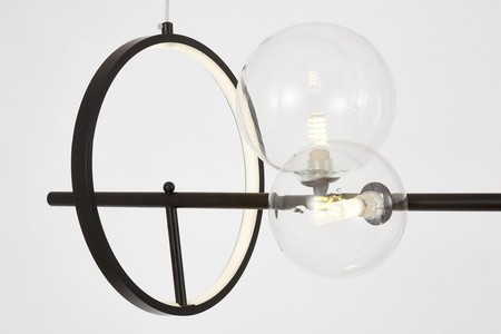 NOWOCZESNA LAMPA WISZĄCA CZARNA MERIDO W9