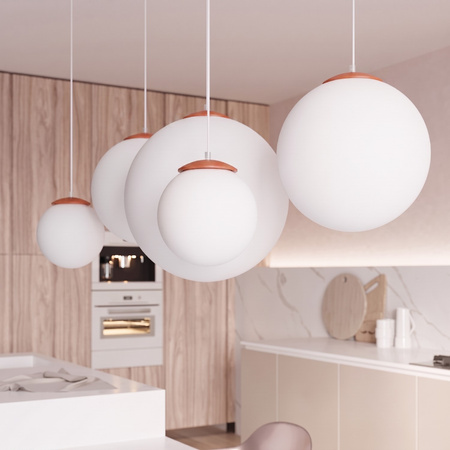Lampa wisząca UGO 20 ochra czerwona