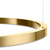 Lampa wisząca CIRCLE 80 cm - LED, ring mosiądz szczotkowany