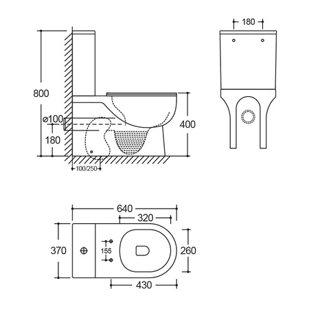 Kompakt WC z Deską Posejdon