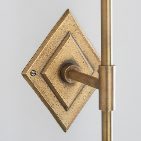 Diamond Tall Wall Light Antique Brass