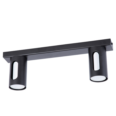 FLOW 2 plafon czarny/srebrny