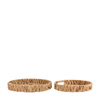 Wye Woven Round Tray Natural S/2 340x340x50mm