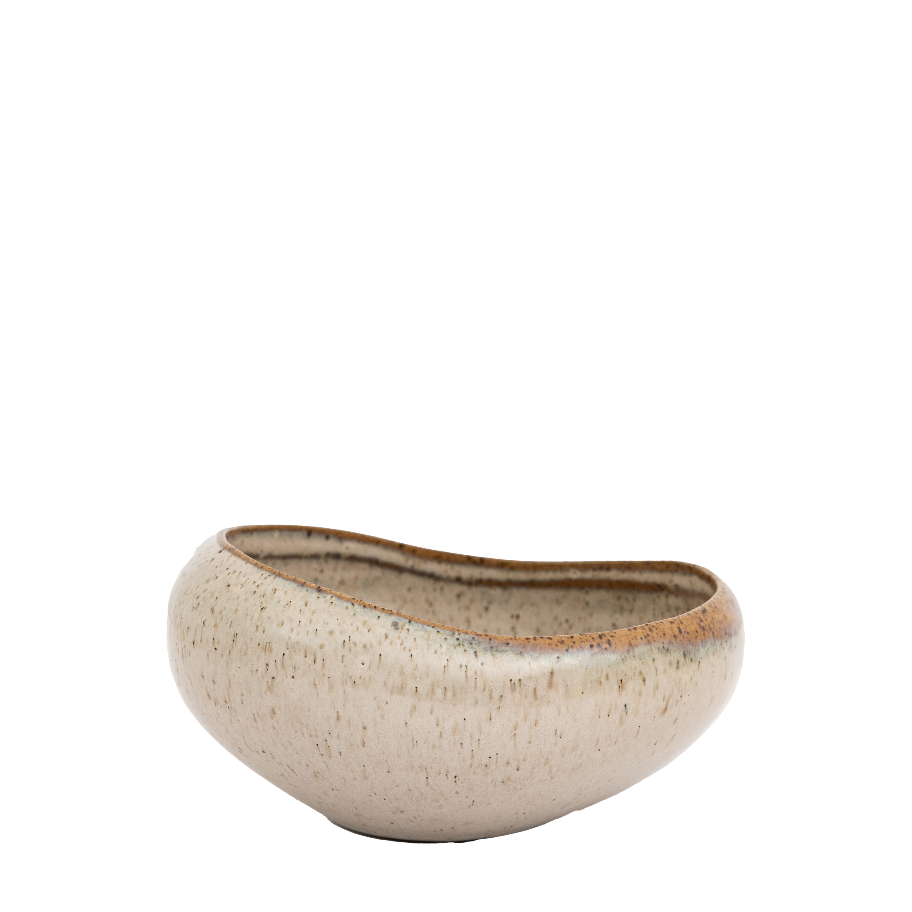 Miska Speckle Glaze – biała, 14,5 × 13,5 × 6,3 cm, zestaw 4 szt.