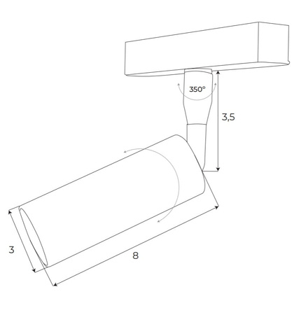 Maxlight M0008D Reflektor Magnetyczny System Dali 5W 361LM 3000K