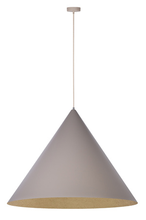 VESUVIO taupe/złoty L 1xE27