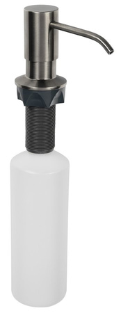 Dozownik mydła podblatowy, gun metal