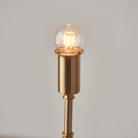 Burley Rechargeable Table Lamp Base Aged Brass
