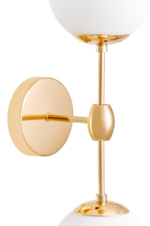 LAMPA ŚCIENNA KINKIET LOFTOWY ZŁOTY ZODIAK W2