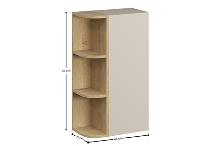 Zestaw meblowy z półsłupkiem i regałem