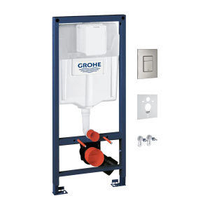RAPID podtynkowy zestaw WC 4w1, nikiel szczotkowany, GROHE