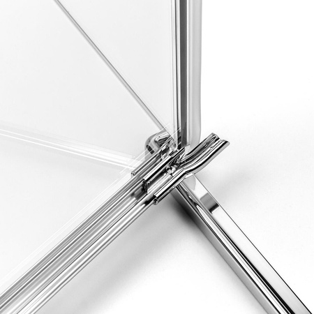 KABINA EVENTA KWADRATOWA PRZYŚCIENNA L 80x80x200 CZYSTE 8mm ACTIVE SHIELD