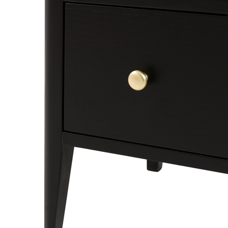 Acton 3 Drawer Chest Black 870x450x870mm