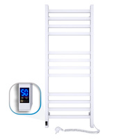 Elektryczny grzejnik łazienkowy NAVIN Avangard 480х1200 Sensor, biały, prawy, timer