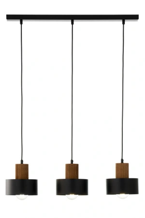 RIF wood 3 zwis czarny/jasny brązowy