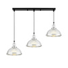POTRÓJNA LAMPA WISZĄCA LOFT CHROMOWANA BRICO W3 PRO