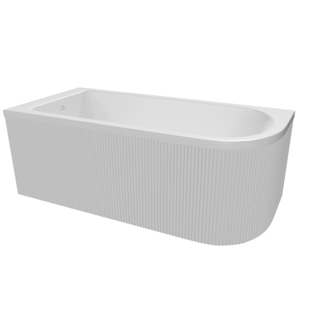 Wanna narożna UPSALA LINE Ryflowana Lewa 160 cm