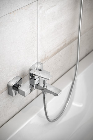 TURSI bateria wannowa ścienna, chrom