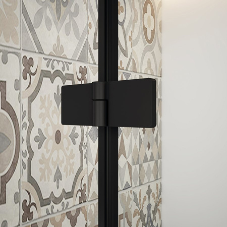 TRINITY BLACK kabina prysznicowa 1200x800mm, szkło matowe, lewe