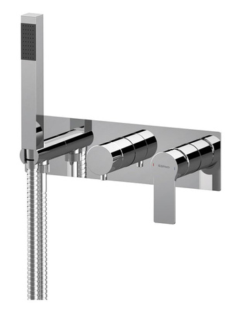 PAX podtynkowa bateria prysznicowa/wannowa, 3 funkcje, chrom