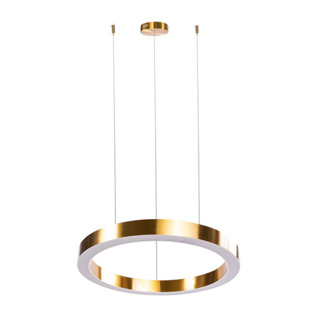 Lampa wisząca CIRCLE 2 100+120 cm - LED, ring mosiądz szczotkowany na 1 podsufitce