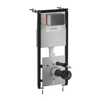 SET: STRONGFRAME stelaż podt. z ECO spłuk. + STEEL-R45 stal. przy. spł., grafit szczotkowany