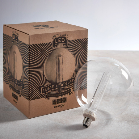 Globe Bulb Clear Glass 200x241mm