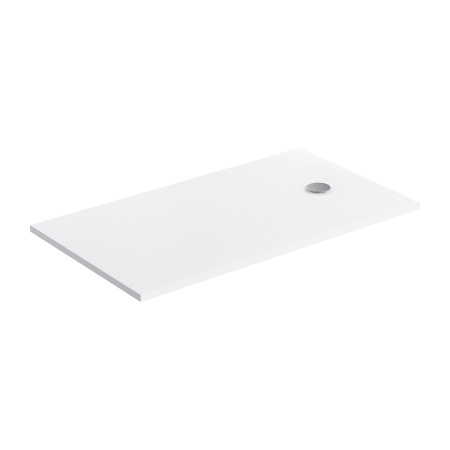 AQUAPURE konglomeratowy brodzik prysznicowy antypoślizgowy, 80 x 140 cm, biały mat