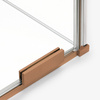 NZ4 Drzwi wnękowe SMART COPPER BRUSHED 2D U 160x200 szkło czyste 8mm Active Shield 2.0