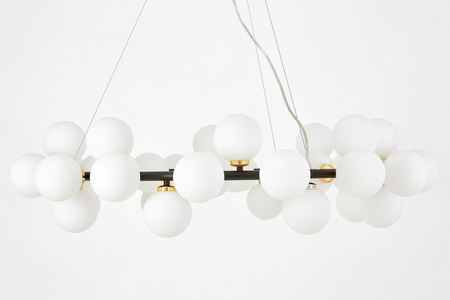 NOWOCZESNA LAMPA WISZĄCA CZARNO-ZŁOTA MARSIADA W40