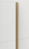 ESCA GOLD MATT jednoczęściowa kabina przysznicowa Walk-In, montaż przy ścianie, szkło Marron, 1300 mm