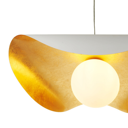 Lampa wisząca ENZO  60 cm - biało złota