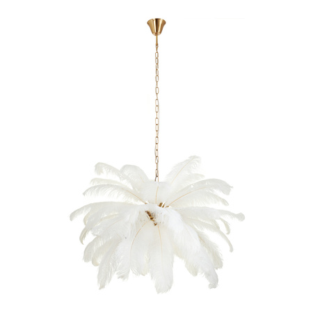 Lampa wisząca EMU 100 cm - pióra białe