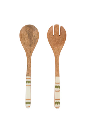 Izel Wooden Salad Servers