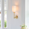 Sancerre 1 Wall Light Satin Brass