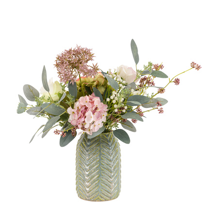 Hydrangea Ceramic Arrangement 355x305x380mm