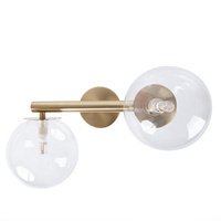 AVOLA kinkiet 2 złoty/transparentny