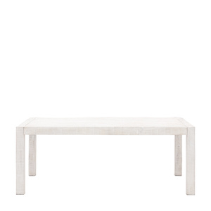 Iowa Dining Table Whitewash 2000x1000x750mm