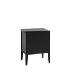 Acton 2 Drawer Bedside Black 450x400x550mm